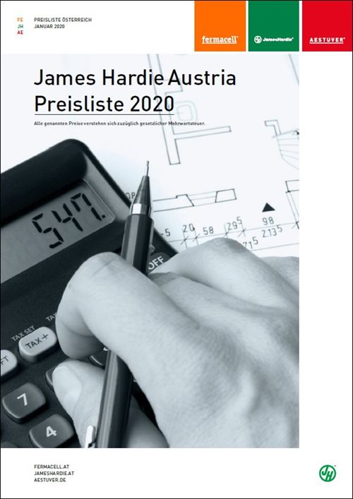 Preisliste 2020 James Hardie Austria